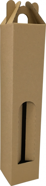 Papírdoboz, Borosdoboz, 62x62x310 mm, Barna, 3 rétegű