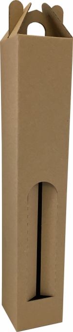 Papírdoboz, Borosdoboz, 65x65x360 mm, Barna, 3 rétegű