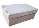 Papírdoboz, Fedeles, 320x260x115 mm, Fehér, 3 rétegű