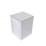 Papírdoboz, Önzáró, 103x103x137 mm, Fehér, 3 rétegű