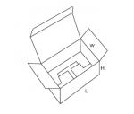 Papírdoboz, Önzáró, 120x60x225 mm, Barna, 3 rétegű