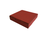Papírdoboz, Önzáró, 130x130x30 mm, Bordó, 3 rétegű