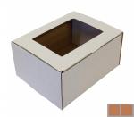 Papírdoboz, Önzáró, 140x110x70 mm, Barna, 3 rétegű