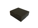 Papírdoboz, Önzáró, 80x75x28 mm, Fekete, 3 rétegű